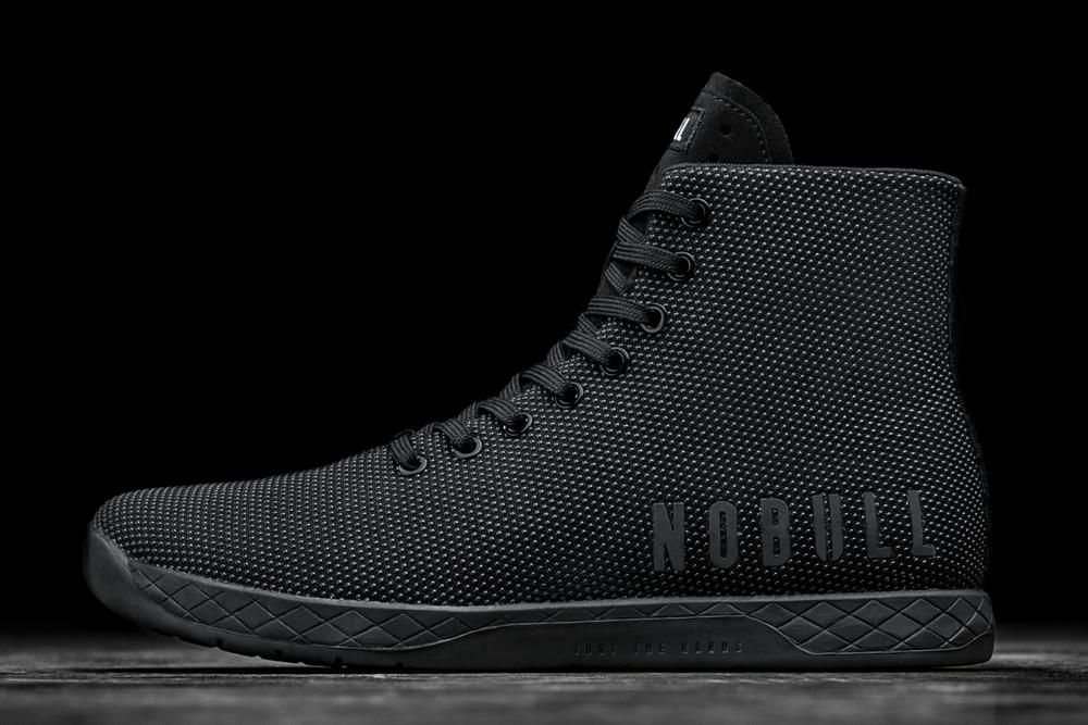 NOBULL Men's High-Top Training Shoes - Black - Ireland (7351ASUGN)